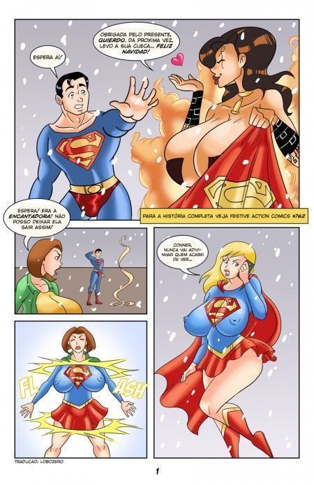 Superboy e Supergirl gozando muito hq hentai