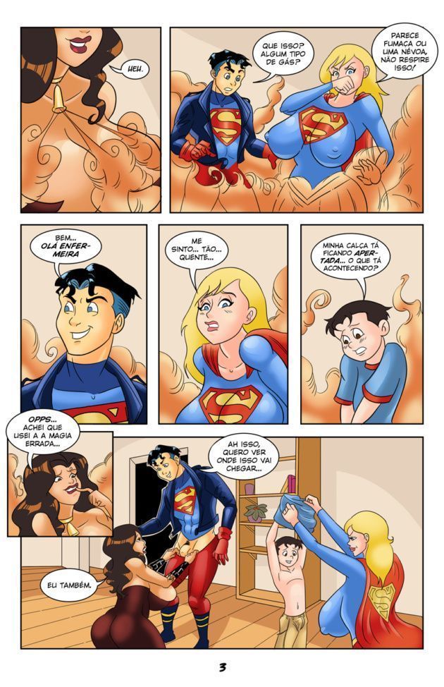 Superboy e Supergirl gozando muito hq hentai