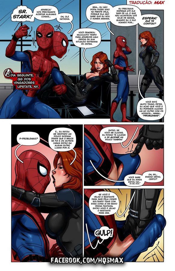 Guerra Civil - Homem Aranha comendo as gostosas dos Vingadores